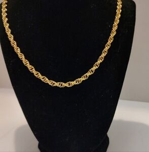 Nolan Miller Gold Tone Rope Chain Necklace